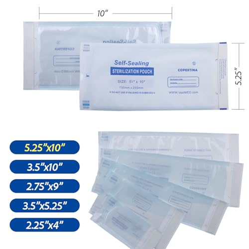 paquete de 200 bolsas de esterilización