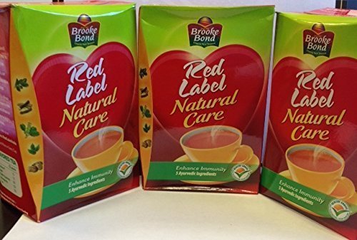 paquete de 3 Brooke Bond Red Label cuidado natural