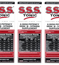 paquete de 3 tonic SSS multivitaminas