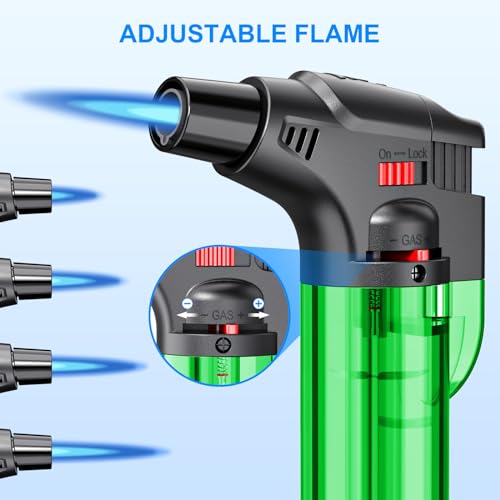 paquete de 4 encendedores de llama jet