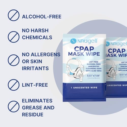 paquete de 40 toallitas CPAP seguras