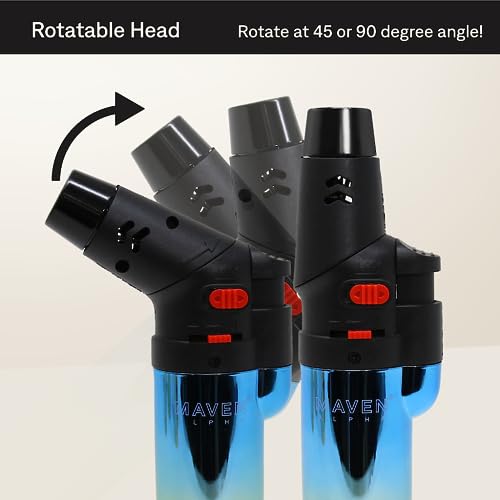 paquete de 5 encendedores con boquilla rotativa