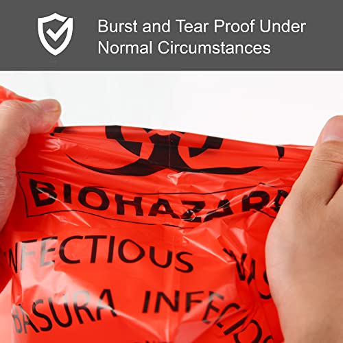 paquete de 50 bolsas biohazard