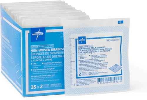 paquete de 70 esponjas Medline