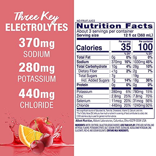 paquete de 8 bebidas Pedialyte cereza