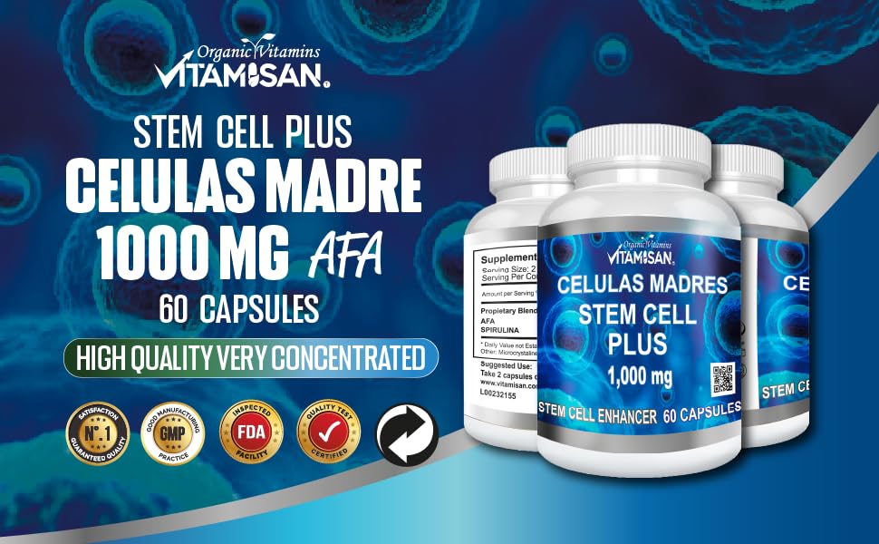 paquete de 8 botellas de células madre