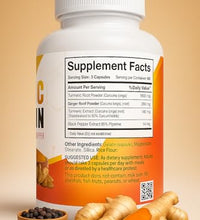 Paquete de dos suplementos de curcumina