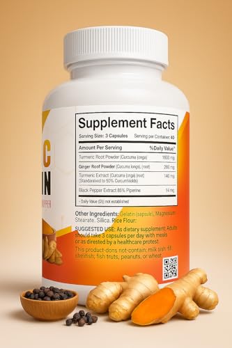 Paquete de dos suplementos de curcumina
