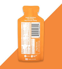 paquete de gel de glucosa naranja