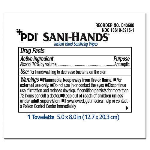 paquete de toallitas Sani-Hands