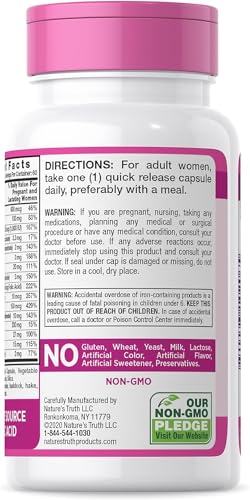paquete de vitaminas prenatales Nature's Truth