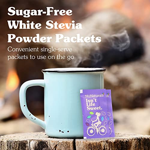 paquetes de stevia NuNaturals para endulzar