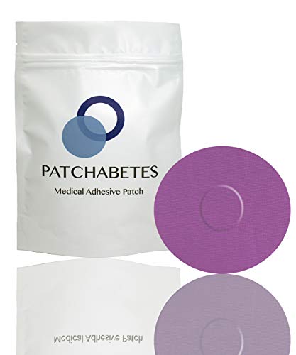 parche adhesivo para CGM morado