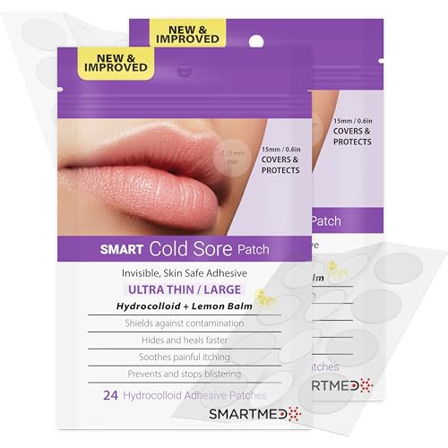 parche herpes labial discreto