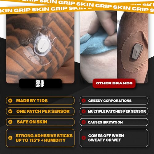 parche skin grip para monitoreo de glucosa