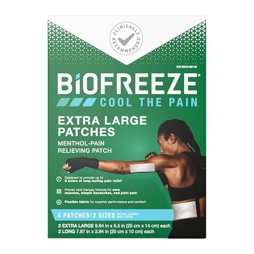 parches Biofreeze XL para dolor muscular
