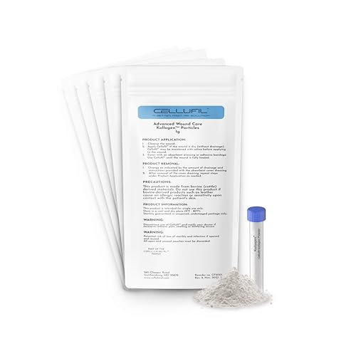 partículas de colágeno para heridas