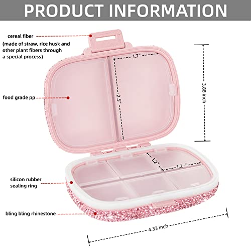 pastillero compacto para llevar en el bolso
