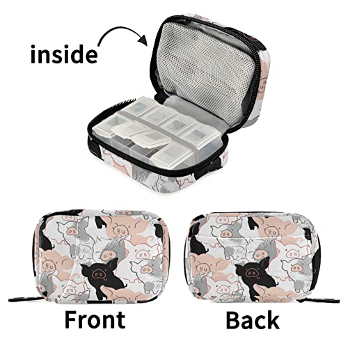 pastillero compacto para viajes y hogar