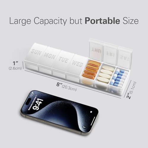 pastillero compacto para viajes