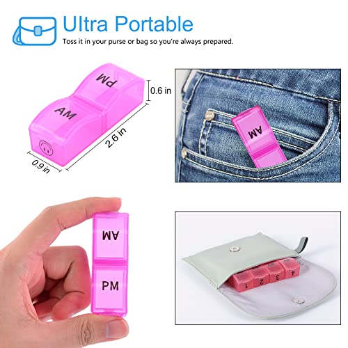 pastillero con compartimentos separados