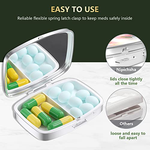 Pastillero ideal para viajes y bolsa