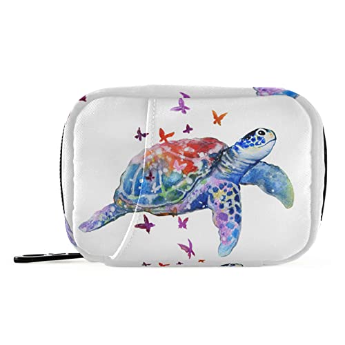 pastillero mariposa tortuga marina compacto