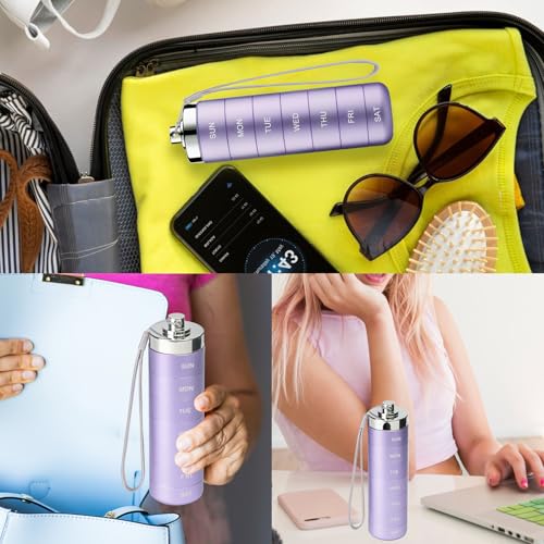 pastillero práctico para llevar en la bolsa
