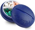 pastillero redondo de viaje compacto