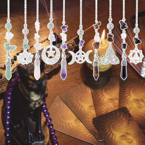 Péndulos de cristal para equilibrio energético