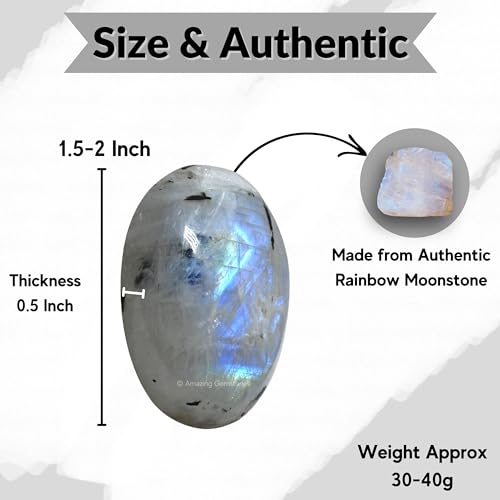 Piedra de Luna Arcoíris para equilibrio emocional