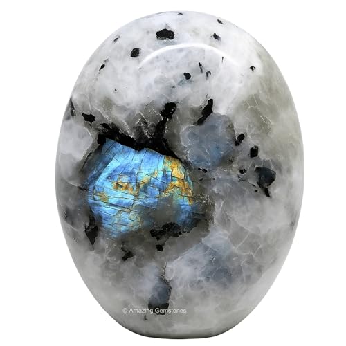 Piedra de Palma de Luna Arcoíris para meditación