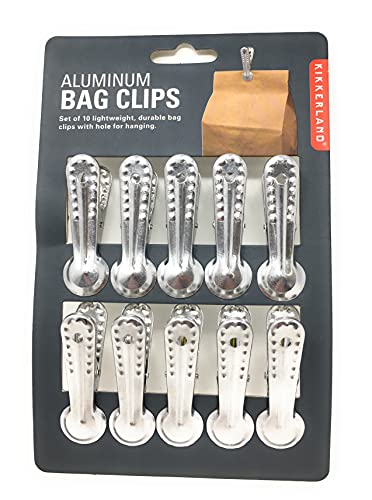 pinzas de aluminio Kikkerland para cocina
