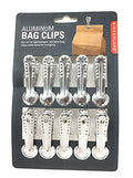 pinzas de aluminio Kikkerland para cocina