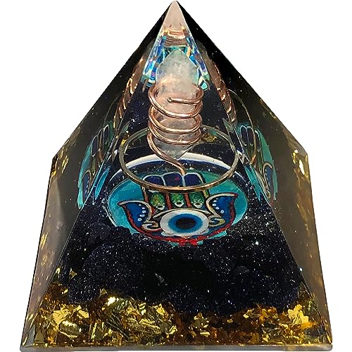 Pirámide de cristal orgón para meditación