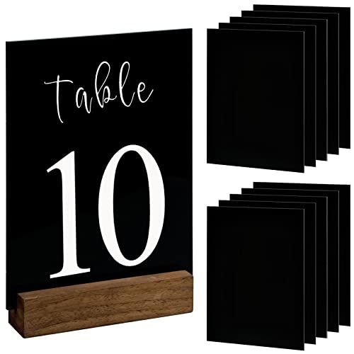 placas acrílicas negras para bodas