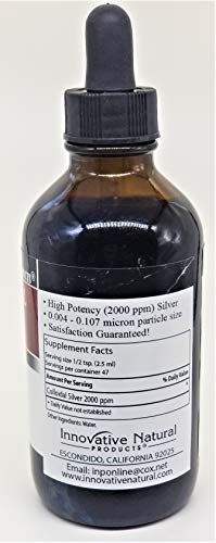 plata coloidal 2000 PPM calidad y pureza garantizadas