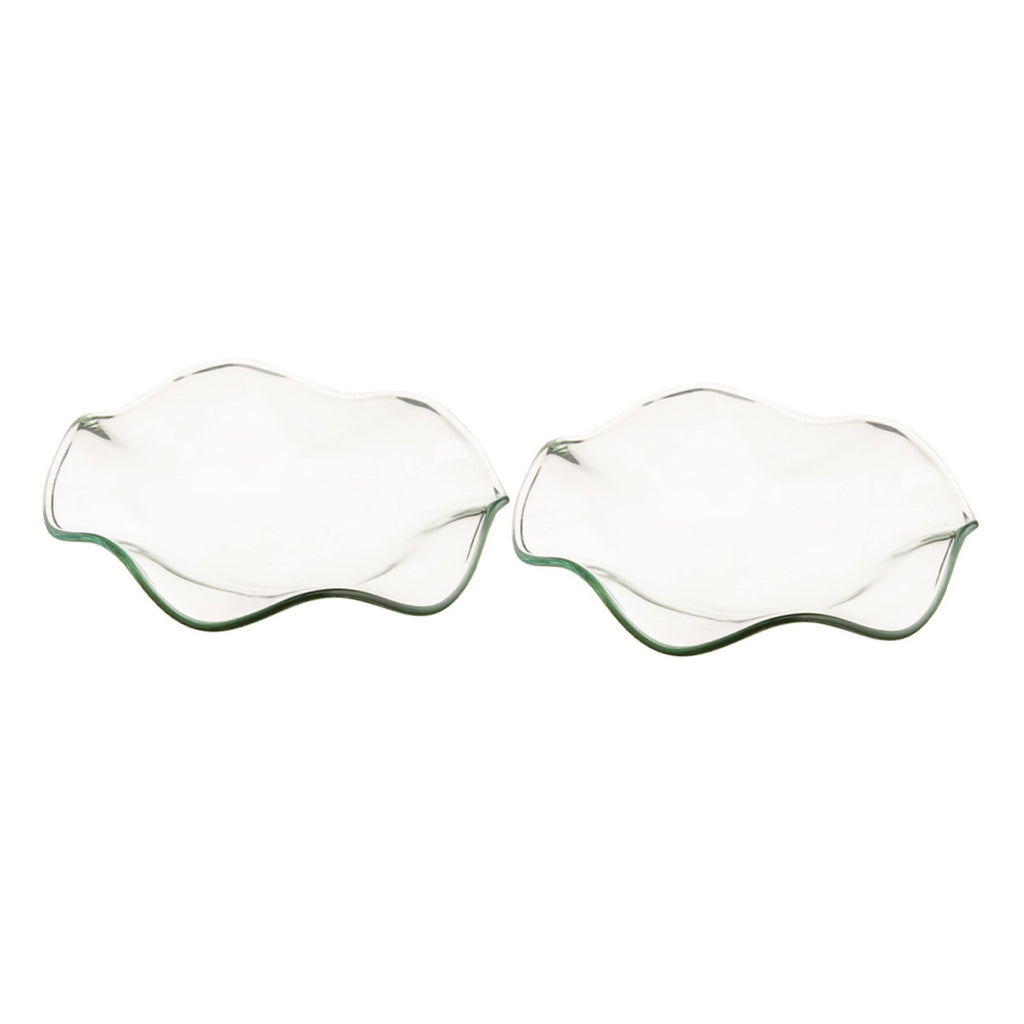 plato de vidrio ideal para decoración