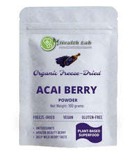 Polvo de açaí orgánico liofilizado saludable