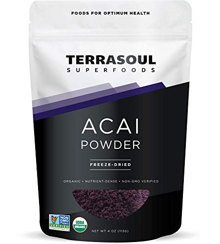 Polvo de acai orgánico para batidos