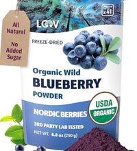 Polvo de arándano orgánico para smoothies
