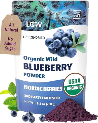 Polvo de arándano orgánico para smoothies