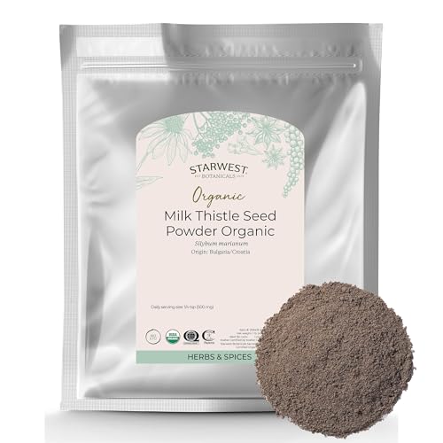 Polvo de cardo lechero orgánico para té
