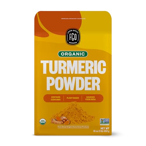 Polvo de cúrcuma orgánica pura