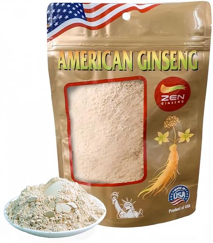 Polvo de ginseng americano natural