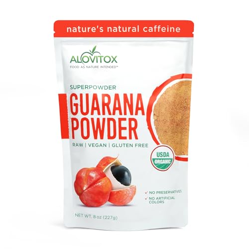 Polvo de guaraná orgánico para energía