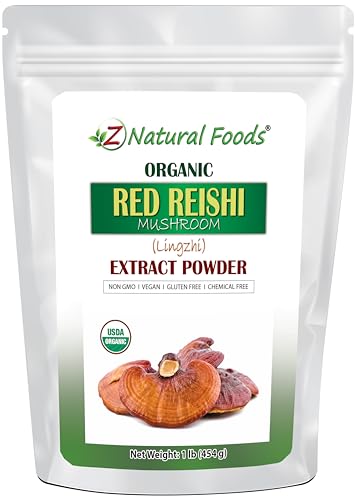 Polvo de hongo reishi orgánico
