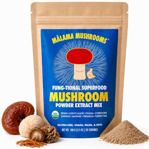 Polvo de hongos Malama para energía