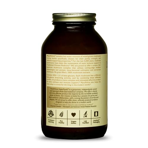 polvo de hongos shiitake y maitake