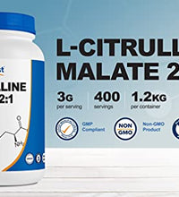 Polvo de L-Citrulina Malato 1.2KG para pre-entrenamiento